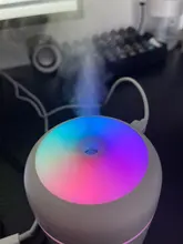 Humidificador portátil para coche, Mini humidificador de Ambiente, purificador de aire ultrasónico, máquina de niebla, luz romántica