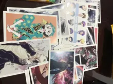 Cartas de Anime de Tokyo Ghoul para niños, tarjeta de mensaje de felicitación, juguetes de regalo de Navidad, 30 Uds.