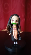 6 unids/set Anime demonio asesino Kimetsu No Yaiba figura Q Posket Kamado Tanjirou Kamado Nezuko Agatsuma juguetes 6cm