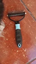 Pet Hair Removal Comb for Dog Cat Detangler Fur Trimming Dematting Deshedding Deshedding