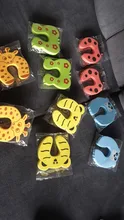 10 unids/lote niños bebé de dibujos animados de animales Jammers para protecciones de borde de esquina tapón de la puerta de bloqueo bebé seguridad Protector de dedos lindo
