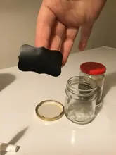 Etiquetas redondas para pizarra en blanco de 8 estilos, 250 Uds., bolígrafo de tiza borrable, etiqueta impermeable extraíble para tarro de Mason