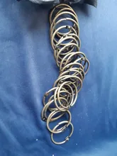 Anillos de Metal para cuaderno, carpeta dorada, anillo de bisagra escolar, aros circulares de apertura de hojas sueltas para álbum de recortes, anillo de encuadernación para oficina, 5 uds.