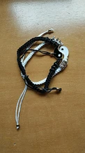 1 par pulsera Retro chino Tai Chi chismes desterrar mala suerte mano cuerda tejida BFF mejor amigo joyería de amistad