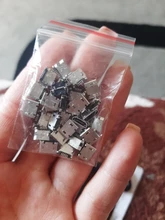 30 unids/lote borde plano DIP 5 Pin tipo B Micro conector USB hembra Puerto plano Jack cola Sockect para Samsung Lenovo Huawei ZTE ect