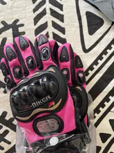 PRO de caballero dedo lleno de pequeño tamaño S Rosa naranja negro las mujeres guantes de la motocicleta Moto Mujer Luva moto race guantes de Mujer