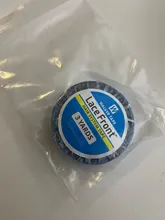 Cinta de soporte frontal de encaje azul de 3 yardas para peluca, tupé, cinta de doble cara para extensión de cabello