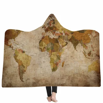 Color World Map Printed Plush Hooded Blanket For Adults Kid Warm Blankets Double layer Fleece For Beds Wearable Throw Blankets
Color World Map Printed Plush Hooded Blanket For Adults Kid Warm Blankets Double layer Fleece For Beds Wearable Throw Blankets