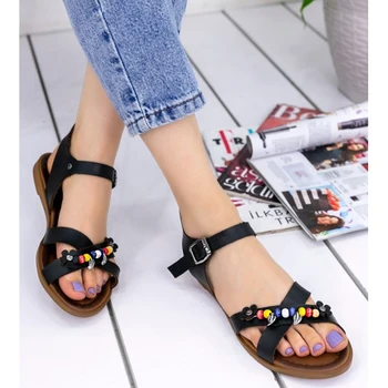 Tammi Black Skin Sandals heel dress Air Network flat platform cloth round van leather gel non-slip sandals shoes
Tammi Black Skin Sandals heel dress Air Network flat platform cloth round van leather gel non-slip sandals shoes