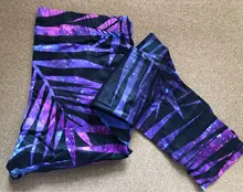 Mallas con estampado de ramas fluorescentes para mujer, leggings ajustados, cintura alta, árbol