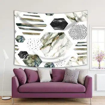 Tapestry Abstract Geometric Patterns Hexagon with Stripes Dots Marble Grunge Watercolor Art Blue Yellow Black
Tapestry Abstract Geometric Patterns Hexagon with Stripes Dots Marble Grunge Watercolor Art Blue Yellow Black