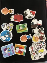 Pegatina de Snoopy de dibujos animados, Grafiti de manualidades, Skateboard, Maleta, guitarra, equipaje, portátil, teléfono, juguete clásico, 54 Uds.