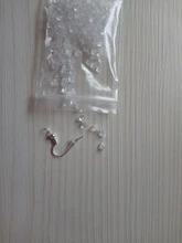 100 unids/lote claro goma de silicona suave pendiente espalda seguridad bala tapón de goma de accesorios de joyería DIY piezas de oreja