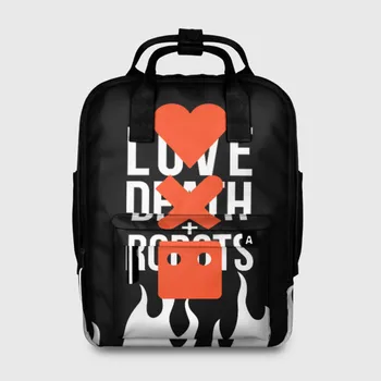 Women's backpack 3D love death robots (LDR)
Women's backpack 3D love death robots (LDR)