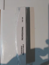 Juego de limas para uñas de media luna, juego de limas para uñas con tope de lijado blanco de 100/180 granos, pulidor de uñas de Gel UV, herramientas de cuidado de manicura, 4 Uds.