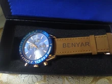 BENYAR- Relojes de marca de lujo para hombre, reloj masculino con correa de silicona, resistente al agua, de cuarzo, cronógrafo militar