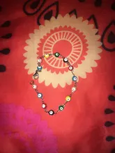 1PC 18,7-19,5 cm caliente 304 pulseras de acero inoxidable para los hombres de la joyería de las mujeres de Color oro enlace cadena Multicolor esmalte de mal de ojo pulsera para el tobillo