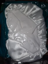 Gorro de descanso de satén para mujer, gorro de dormir liso, para el cuidado del cabello, Unisex