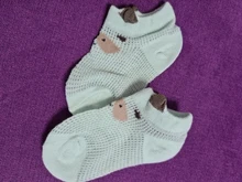 Calcetines finos de malla para bebé recién nacido, 5 par/lote, algodón, informal, dibujos animados