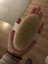 Jabalí-cepillo de madera ovalado para ducha, cerdas naturales, masaje exfoliante, tratamiento de celulitis, circulación sanguínea