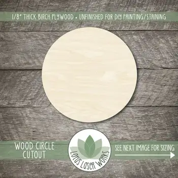 Wood Circle Cutout, Wooden Circle Backboard, Circle Background, Sign Making Supply
Wood Circle Cutout, Wooden Circle Backboard, Circle Background, Sign Making Supply