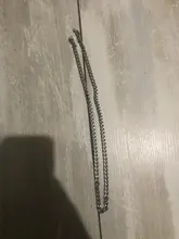 Collar de cadena de eslabones cubanos para hombre, de acero inoxidable, Color dorado, negro y plateado, talla 3-7mm