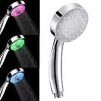 Electro artichoke LED shower with temperature detector without battery depending on temperature changes color
Electro artichoke LED shower with temperature detector without battery depending on temperature changes color