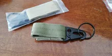 Mosquetón de alta resistencia llave de Nylon gancho MOLLE Correa hebilla colgante sistema hebilla de cinturón colgante Camping y senderismo y accesorios