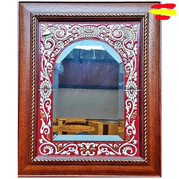 Mirror Ceramic Framed wooden 50x40cm./20x16in - Ceramics glazed up handmade - Made in Spain - MIJASCERAMIC - ARTECER -
Mirror Ceramic Framed wooden 50x40cm./20x16in - Ceramics glazed up handmade - Made in Spain - MIJASCERAMIC - ARTECER -