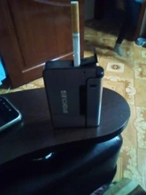 Case Lighter Gadget-Tools Cigarette-Boxes Christmas-Gifts Automatic Metal Women 10PCS