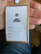 Portatarjetas de aleación de aluminio de alta calidad, funda para tarjeta de identificación, trabajo de Metal, identificación, 1 Uds.