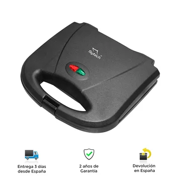 Sandwichera eléctica, 2 compartments, 800w, "Blackstone XXL", non-stick, perfect sealing, luminous indicator (sytech)
Sandwichera eléctica, 2 compartments, 800w, "Blackstone XXL", non-stick, perfect sealing, luminous indicator (sytech)