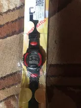 Relojes para niños a la moda para exteriores, cronógrafo Digital LED de cuarzo, con alarma y fecha, deportivo, Rojo