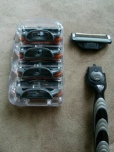 Gillette-Cuchillas de afeitar para hombre Fusion, 5 capas, cuchillas de seguridad, acero inoxidable, cuidado de la cara, 4 unidades