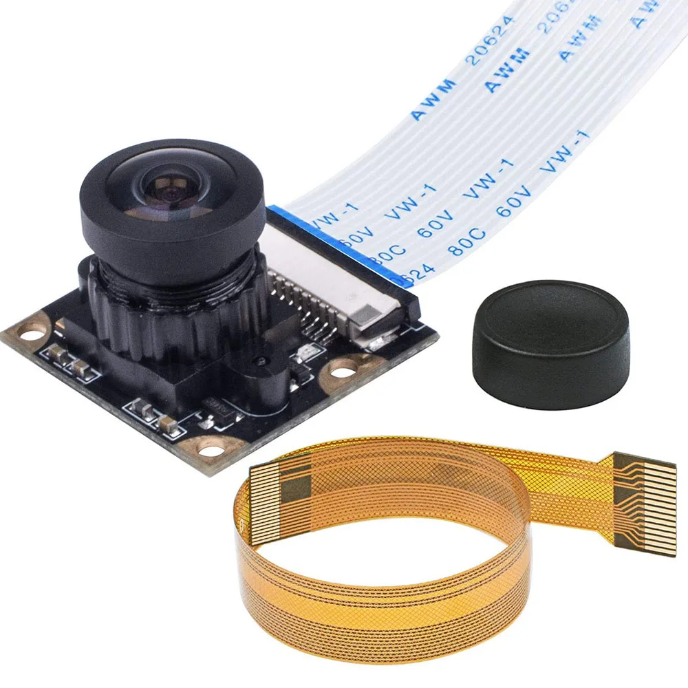 Raspberry Pi 3 Camera Module 160 ° 1080P pi Camera fisheye OV5647 Sensor with Flex Cable for Raspberry Pi 4/ 3B /2B/ Pi Zero
Raspberry Pi 3 Camera Module 160 ° 1080P pi Camera fisheye OV5647 Sensor with Flex Cable for Raspberry Pi 4/ 3B /2B/ Pi Zero