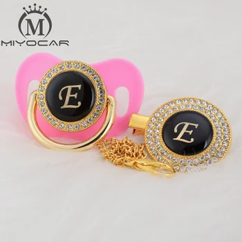 MIYOCAR lovely bling pacifier and pacifier clip set name Initials letter E unique BPA free dummy bling unique design LE
MIYOCAR lovely bling pacifier and pacifier clip set name Initials letter E unique BPA free dummy bling unique design LE