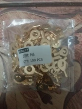 Copper Terminal Connector Lugs Open-Barrel Connerctor-Non-Insulated-Ring Crimp-Cable