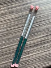 BQAN-pincel para manicura de Gel UV para arte de uñas, asa negra de madera tallada con flores, #4, #6, #8, #10