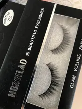 HBZGTLAD-2 pares de pestañas postizas naturales, maquillaje largo 3d de visón, extensiones de pestañas de vizón