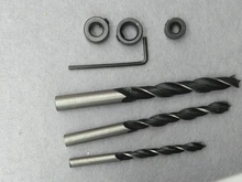 Plantilla de plástico ABS para perforación de madera con 3 orificios, plantilla de pasador rápido para taladrar madera, con orificios de 3 medidas, 6, 8 y 10mm, perforadora de bolsillo, para carpintería