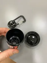 1PC 100ML portátil botella para polvo de proteína con llavero de salud embudo medicina publicidad botella de agua vaso botella para deporte al exterior