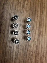 Uds nuevo Metal rueda de neumático válvula gorras para Mercedes Benz W211 W203 W204 W210 W124 AMG W202 La CIA W212 W220 W205 W201 una clase GLA