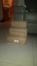 Escalera antideslizante extraíble de 3 escalones para perros y gatos pequeños, escalera de cama desmontable de 35x30x30cm
