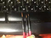 5/7/11mm clavo línea de arte pintura dibujo Flowder detallando delgada de Sripe red Pen manicura bricolaje herramientas 3 unids/set