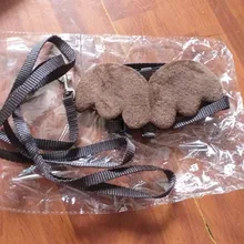 Conjunto de arnés y correa de Gato de Ángel para perros y gatos pequeños, correas ajustables de 10 colores para mascotas