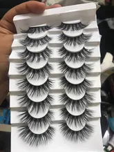 Pestañas postizas 3D de imitación de visón, pestañas naturales de volumen espectacular, maquillaje, extensión de pestañas de seda, 5/8 pares