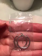 Jiayiqi-pendientes de aro de Plata de Ley 925 para mujer, aretes circulares de 14-35mm para fiesta de cumpleaños, Plata buena Simple 925, regalo de joyería fina