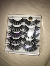 5 pares de pestañas postizas 3D largas naturales de imitación de pelo de visón Wispies Fluffies Drama pestañas suaves hechas a mano Libre de crueldad pestañas negras