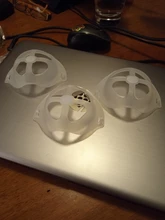 Soporte 3D para mascarilla facial, ayuda a respirar, soporte interior de silicona, válvula transpirable, cuidado de la piel