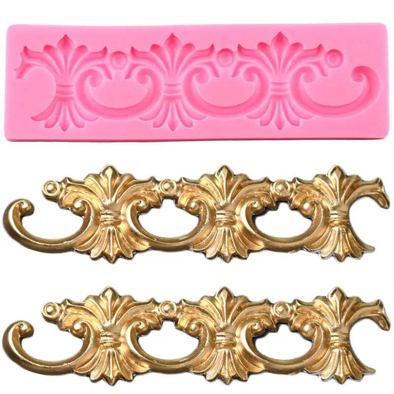 European Baroque Relief Lace Silicone Mold Wedding Cake Border Fondant Cake Decorating Tools Candy Clay Chocolate Gumpaste Mould
European Baroque Relief Lace Silicone Mold Wedding Cake Border Fondant Cake Decorating Tools Candy Clay Chocolate Gumpaste Mould